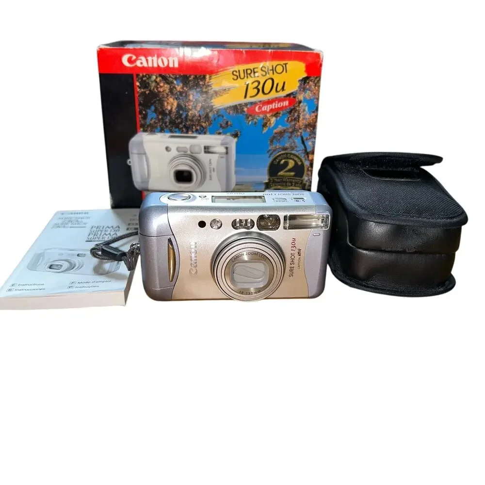 Canon Sure Shot 130u 35mm Film Point and Shoot Camera W/ Case